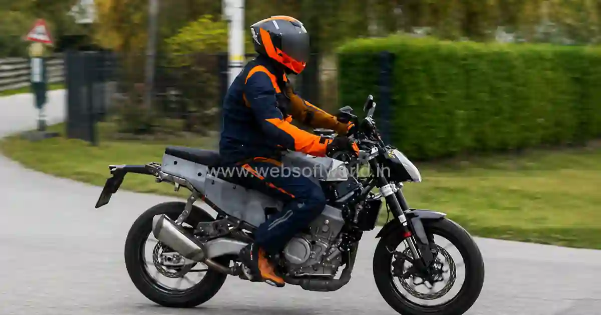 New KTM Duke Twin-Silender Bike की यूरोप में टेस्टिंग के दौरान स्पॉट की गई तस्वीर, 2027 में होगी लॉन्च