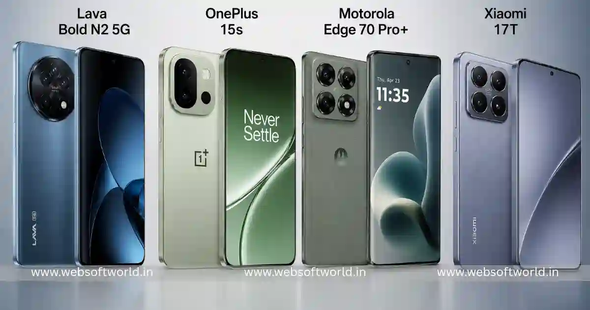 Upcoming Smartphones June 2026: Xiaomi 17T, Motorola Edge 70 Pro+ और OnePlus 15s की धमाकेदार एंट्री, देखें पूरी लिस्ट 1 Upcoming Smartphones June 2026: Xiaomi 17T, Motorola Edge 70 Pro+ और OnePlus 15s की धमाकेदार एंट्री, देखें पूरी लिस्ट